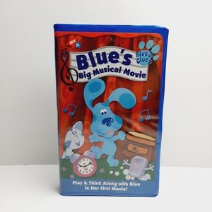 🍒4 for $20🍒  Blue's Clues Big Musical Movie - VHS Video Cassette Tape
